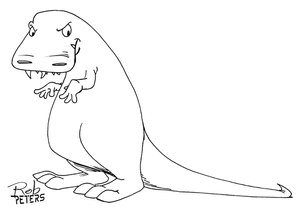 Daily Drawing: Dino 18 - Rob Peters Illustration BlogRob Peters